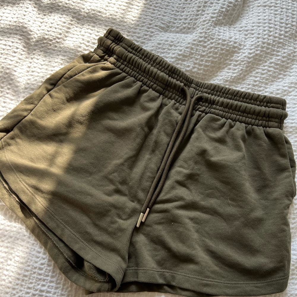 Army Green Sweat Shorts
